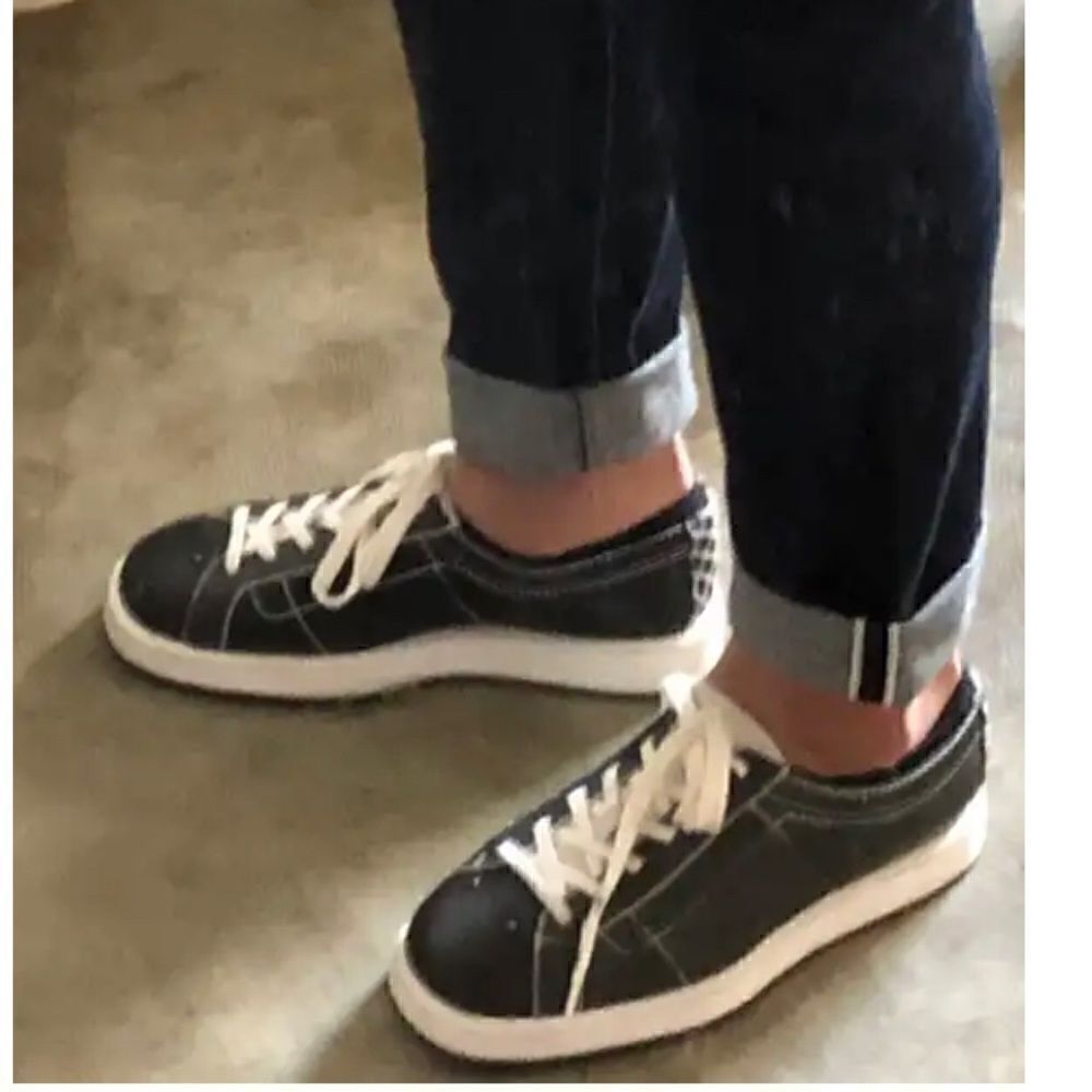 80’s Bottega Veneta LEATHER LOW TRAINERS in Color Block Size 45